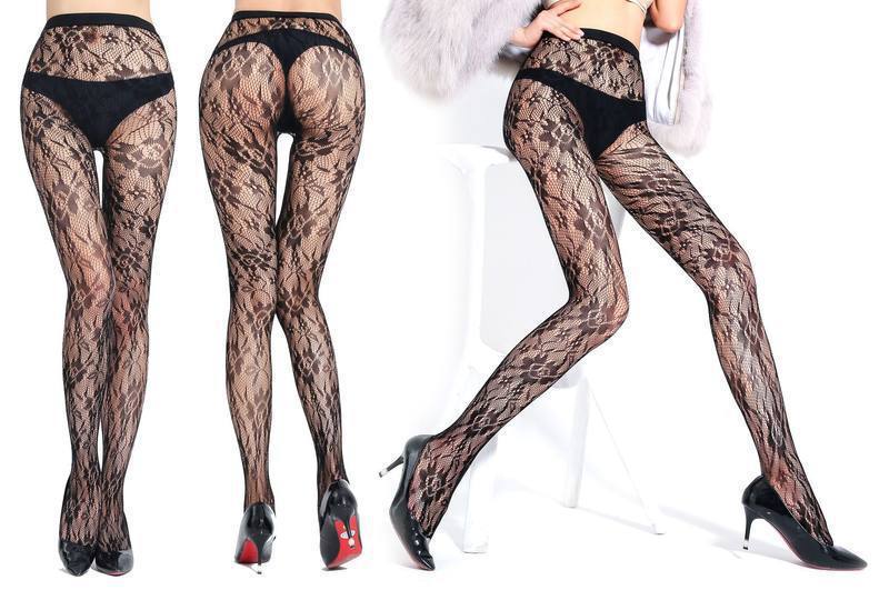 Base Stockings Semi-permeable Lace Sexy Polyester Stockings Net Pants - Image 4