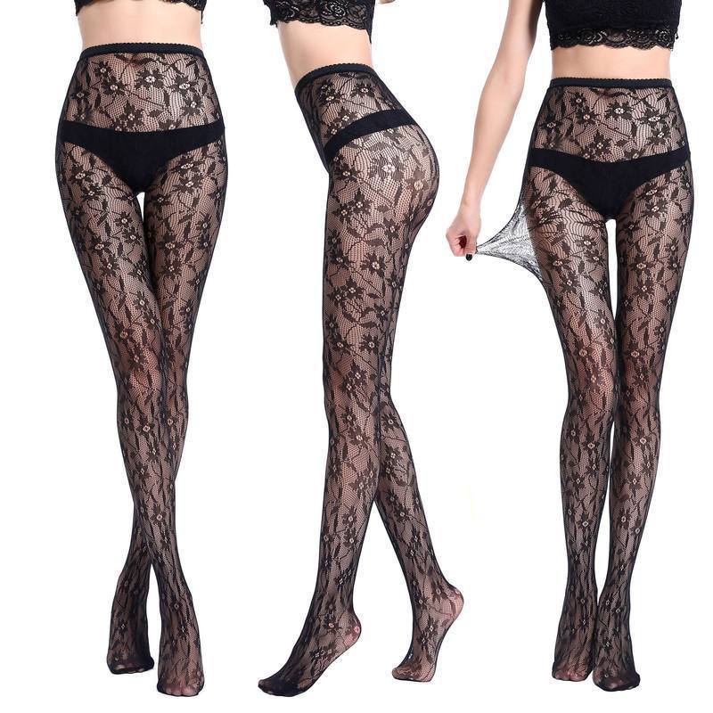 Base Stockings Semi-permeable Lace Sexy Polyester Stockings Net Pants - Image 6