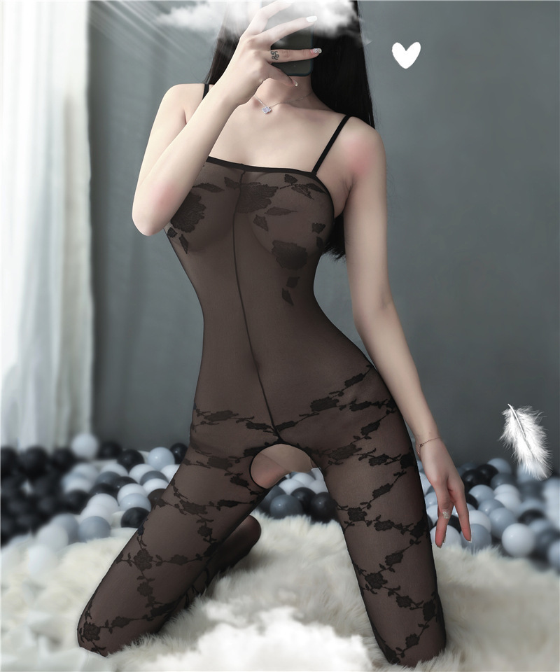 Sexy Lingerie Stockings Bodysuit Torn Temptation Transparent - Image 3