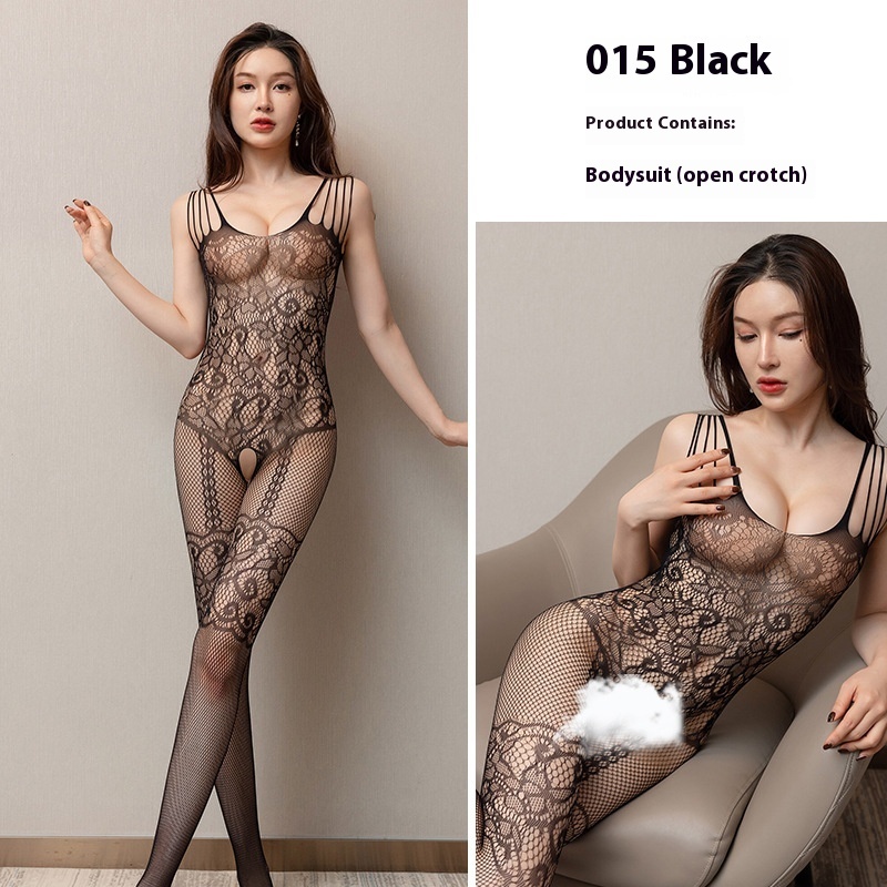 Silk Stockings Open-end Free Off One-piece Transparent Fishnet Stockings - Image 8