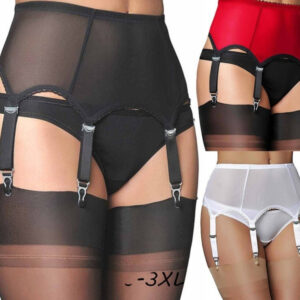 Plus-size Sexy Lingerie Set With Stockings And Garters