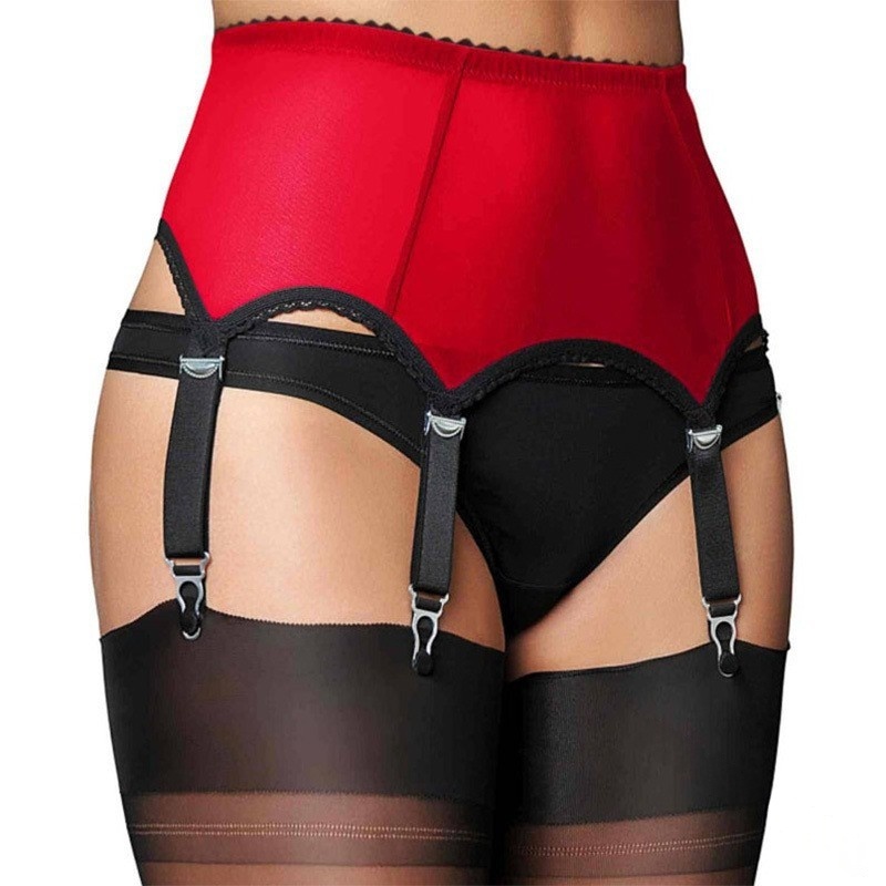 Plus-size Sexy Lingerie Set With Stockings And Garters - Image 4