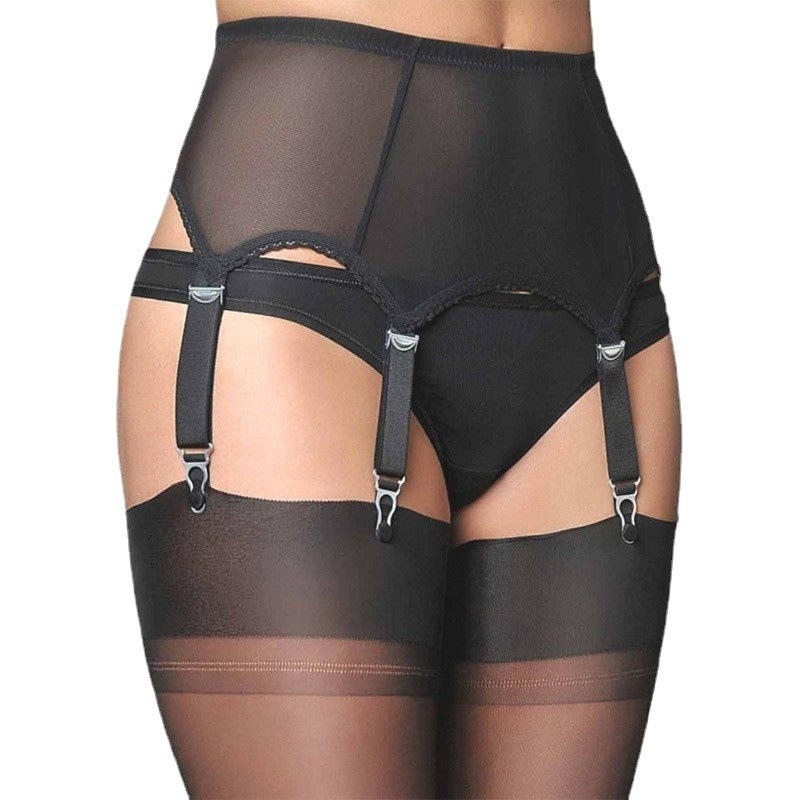 Plus-size Sexy Lingerie Set With Stockings And Garters - Image 5