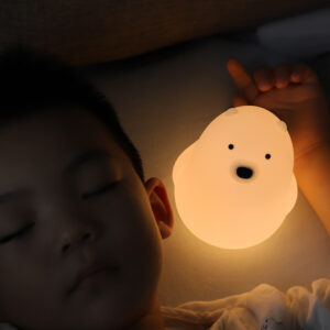 Little White Bear Pat Light Silicone Soft Light Sleep Light Night Light