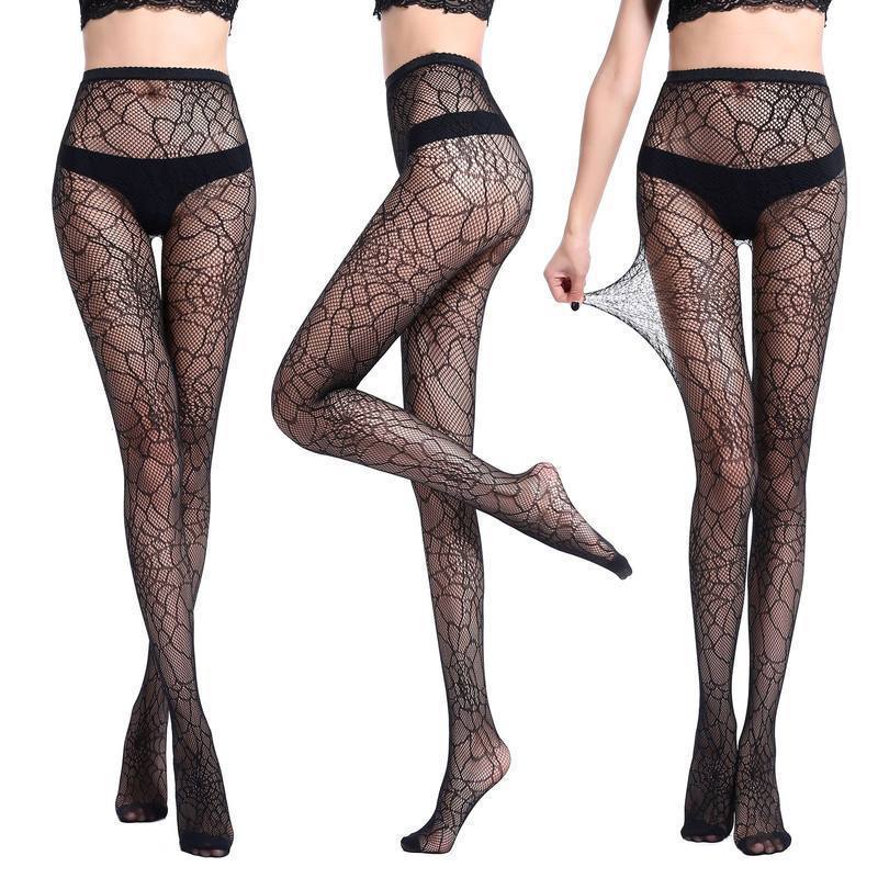 Base Stockings Semi-permeable Lace Sexy Polyester Stockings Net Pants - Image 3