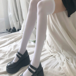Thigh Socks Cute High Stockings Student Color Stockings