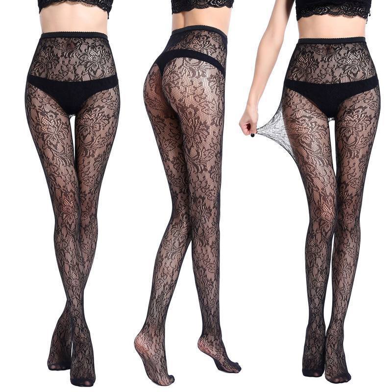 Base Stockings Semi-permeable Lace Sexy Polyester Stockings Net Pants - Image 2